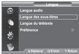 SAMSUNG LE40F86BD - Sélection de la langue (sous-titres, audio ou teletext) - 2