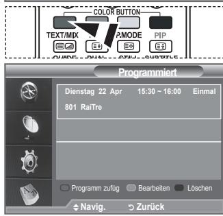 SAMSUNG LE40F86BD - Programminformationen anzeigen - 8