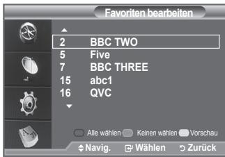 SAMSUNG LE40F86BD - Sie können diese Funktion verwenden, nachdem Sie einen oder mehrere bevorzugte Kanäle ausgewählten haben. - 3