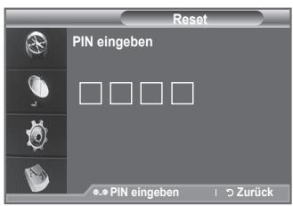 SAMSUNG LE40F86BD - Sie können alle gespeicherten Werte wieder auf die Ausgangswerte zurücksetzen. - 1