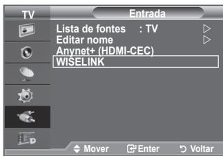 SAMSUNG LE40F86BD - Utilizar o menu WISELINK - 1