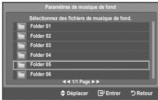 SAMSUNG LE40F86BD - Utilisation du menu pendant un diaporama - 3