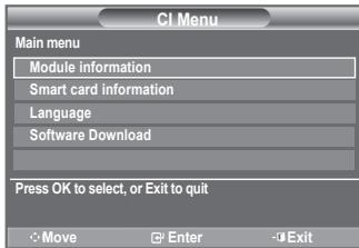 SAMSUNG LE40F86BD - Selecting the CI (Common Interface) Menu - 1