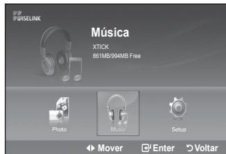 SAMSUNG LE40F86BD - Utilizar o menu WISELINK - 3