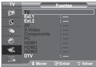 SAMSUNG LE40F86BD - Puede elegir entre varias fuentes externas conectadas a las tomas de entrada del televator. - 2