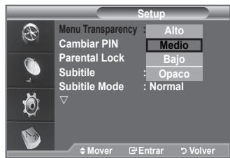 SAMSUNG LE40F86BD - Puede definir la transparencia de los manos. - 1