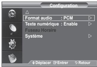 SAMSUNG LE40F86BD - Sélection du format sonore - 1