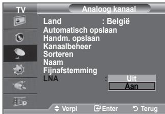 SAMSUNG LE40F86BD - Als het TV-signaal zwak is,=kunt u de ontvangst verbeteren met de LNA-functie. (Een ruisvrije versterker versterkt het inkomende signaal). - 2
