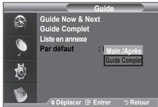 SAMSUNG LE40F86BD - Configurer le guide par défaut - 1