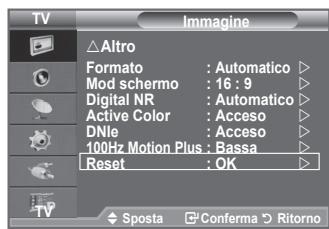 SAMSUNG LE40F86BD - Ripristino delle impostazioni predefinite dell'imagine - 1