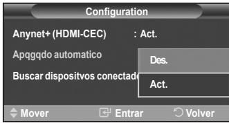 SAMSUNG LE40F86BD - Apagado automatico de un dispositivo Anynet+ cuando el televator está apagado - 3