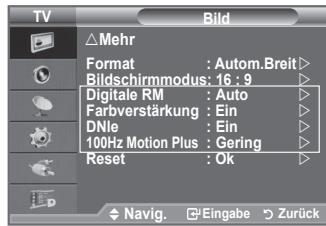 SAMSUNG LE40F86BD - Wenn Sie die Bildgroße bei einem Fernsehgerät im 16:9-Format auf Automatisch einstellen, können Sie bestimmen, dass das Bild als 4:3 WSS (Breitbilddienst) oder gar nicht sehen angezeigt werden soll. Da jeder europäische Land eine andere Bildgroße verwendet, können die Benutzer sie damit einstellen. - 5
