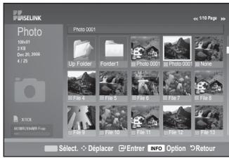 SAMSUNG LE40F86BD - Affichage d'un diaporama - 2