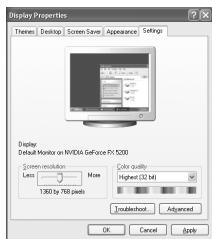 SAMSUNG LE40F86BD - Configuration de votre logiciel PC (basée sur windows XP) - 1