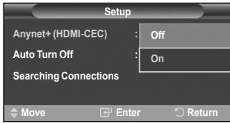 SAMSUNG LE40F86BD - Samodejni izklop naprave v(systemu Anynet+, ko je TV izklopljen - 2