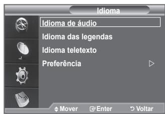 SAMSUNG LE40F86BD - Selección o idioma preferido (legendas,录音 ou teletexto) - 1