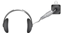 SAMSUNG LE40F86BD - De hoofdtelefoon aansluiten - 1