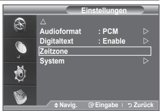 SAMSUNG LE40F86BD - Wahlen Sie die Zeitzone entsprechend Ihrwohnsitz aus. - 1