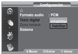 SAMSUNG LE40F86BD - Si el programa se emite con texto digital estaopyc estáactivada. - 1