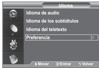 SAMSUNG LE40F86BD - Selección del idioma preferido (subítculos, audio o teletexto) - 4