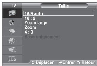 SAMSUNG LE40F86BD - Changement de la taille de l'image - 2