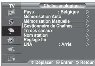 SAMSUNG LE40F86BD - A l'aide de la fonction gestionnaire de chaines, vous pouvez aisément verrouiller ou ajouter des canaux. - 1