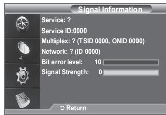 SAMSUNG LE40F86BD - You can get information about the signal status. - 1