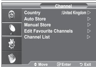SAMSUNG LE40F86BD - Previewing the DTV Menu System - 3