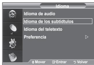 SAMSUNG LE40F86BD - Selección del idioma preferido (subítculos, audio o teletexto) - 2