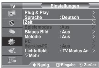 SAMSUNG LE40F86BD - Aktuelle Uhrzeit einstellen und anzeigen - 1