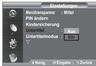 SAMSUNG LE40F86BD - Einrichten von Untertiteln - 1