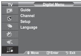 SAMSUNG LE40F86BD - Previewing the DTV Menu System - 1