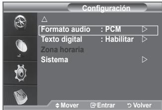 SAMSUNG LE40F86BD - Selección del formato del audio - 1