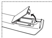 SAMSUNG LE40F86BD - Installing Batteries in the Remote Control - 1