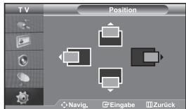 TV Position Navig. Eingabe Zurück