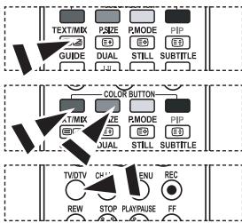 SAMSUNG LE40M86BD - Auswählen einer Teletextseite mit Fastext - 1