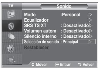 SAMSUNG LE40M86BD - Mientras esté activada la función PIP se puede escuchar el sonido de la imagen secundaria. - 1
