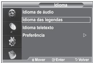 SAMSUNG LE40M86BD - Mostra as informações linguísticas relativamente à transmissão recebida. - 2