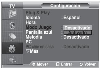SAMSUNG LE40M86BD - Uso del Modo Juego - 2