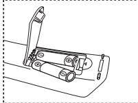 SAMSUNG LE40M86BD - Installing Batteries in the Remote Control - 2
