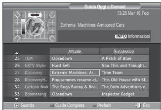 SAMSUNG LE40M86BD - Visualizzazione delle informazioni EPG - 1