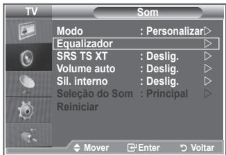SAMSUNG LE40M86BD - Pode regular as definições de som de acordo com as suas preferências pessoais. - 1