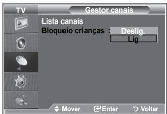 SAMSUNG LE40M86BD - Activar o bloqueio para crianças - 1