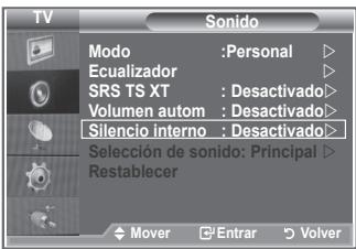 SAMSUNG LE40M86BD - Si desea usar unos altavoces independientes, cancele el amplificador interno. - 1