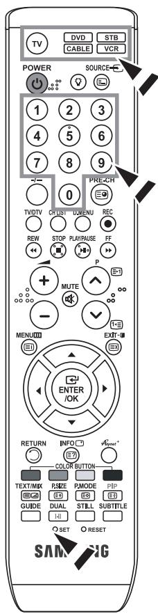 SAMSUNG LE40M86BD - Fernbedienung einrichten - 1