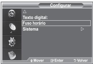 SAMSUNG LE40M86BD - Seleccione o fuso horário onde se encontra. - 1