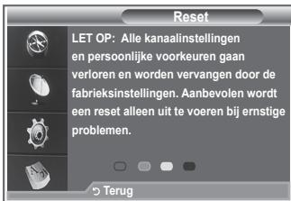 SAMSUNG LE40M86BD - U kunt de opgeslagen waarden weer wijzigen in de fabrieksinstellingen. - 2