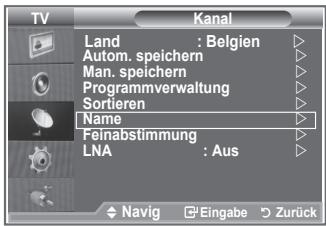 SAMSUNG LE40M86BD - Sendernamen werden automatisch zugewiesen, sofern diese Information im Sendersignal enthalten ist. Sie können Sendernamen bearbeiten und ändern. - 1