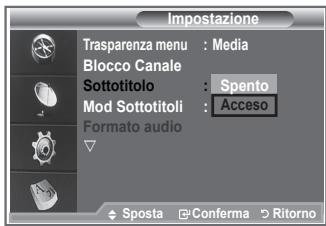 SAMSUNG LE40M86BD - È possibile attivare e disattivare i sottotitoli. - 1