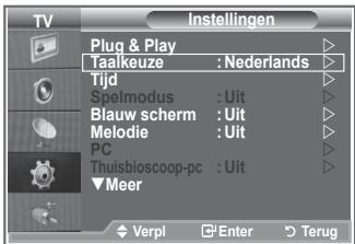 SAMSUNG LE40M86BD - Wanneer u de tv voor het eerst gebruikt, moet u de taal selecteren voor het weergeven van menu's en aanwijzingen. - 1